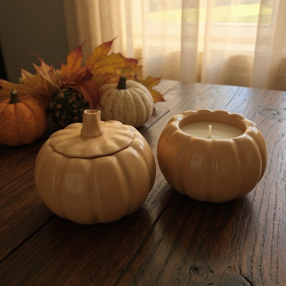 Pumpkin Chai Scented Candle - Picture 3 of 4